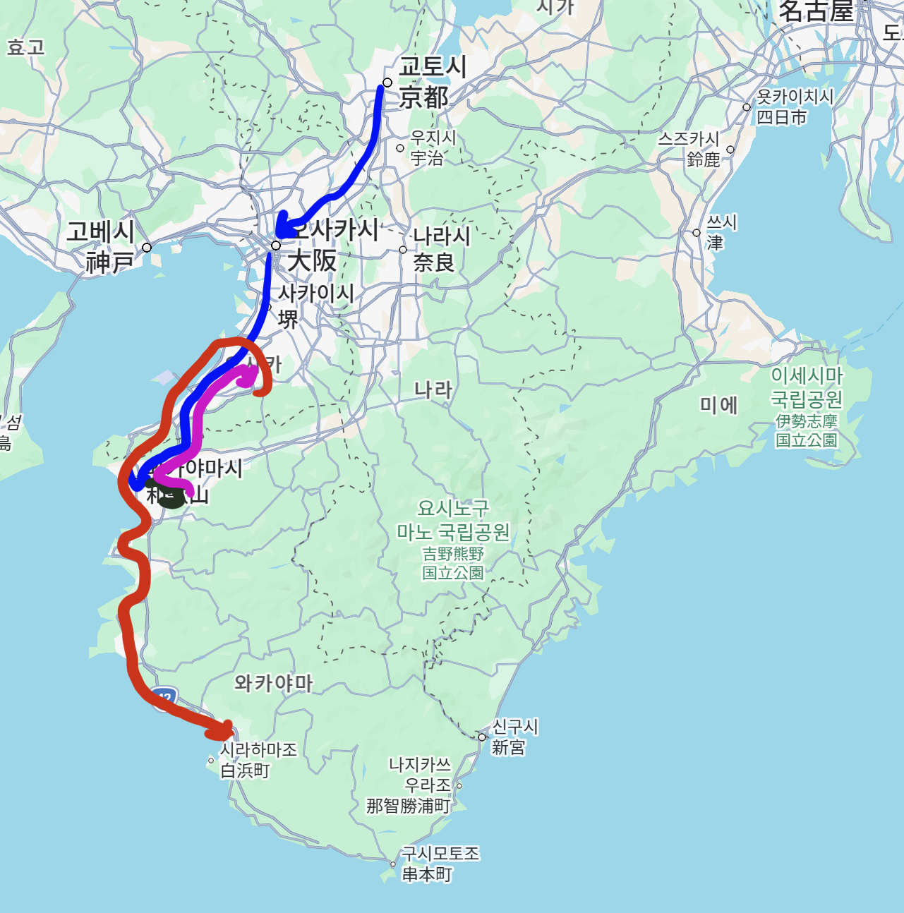 29일 이동경로