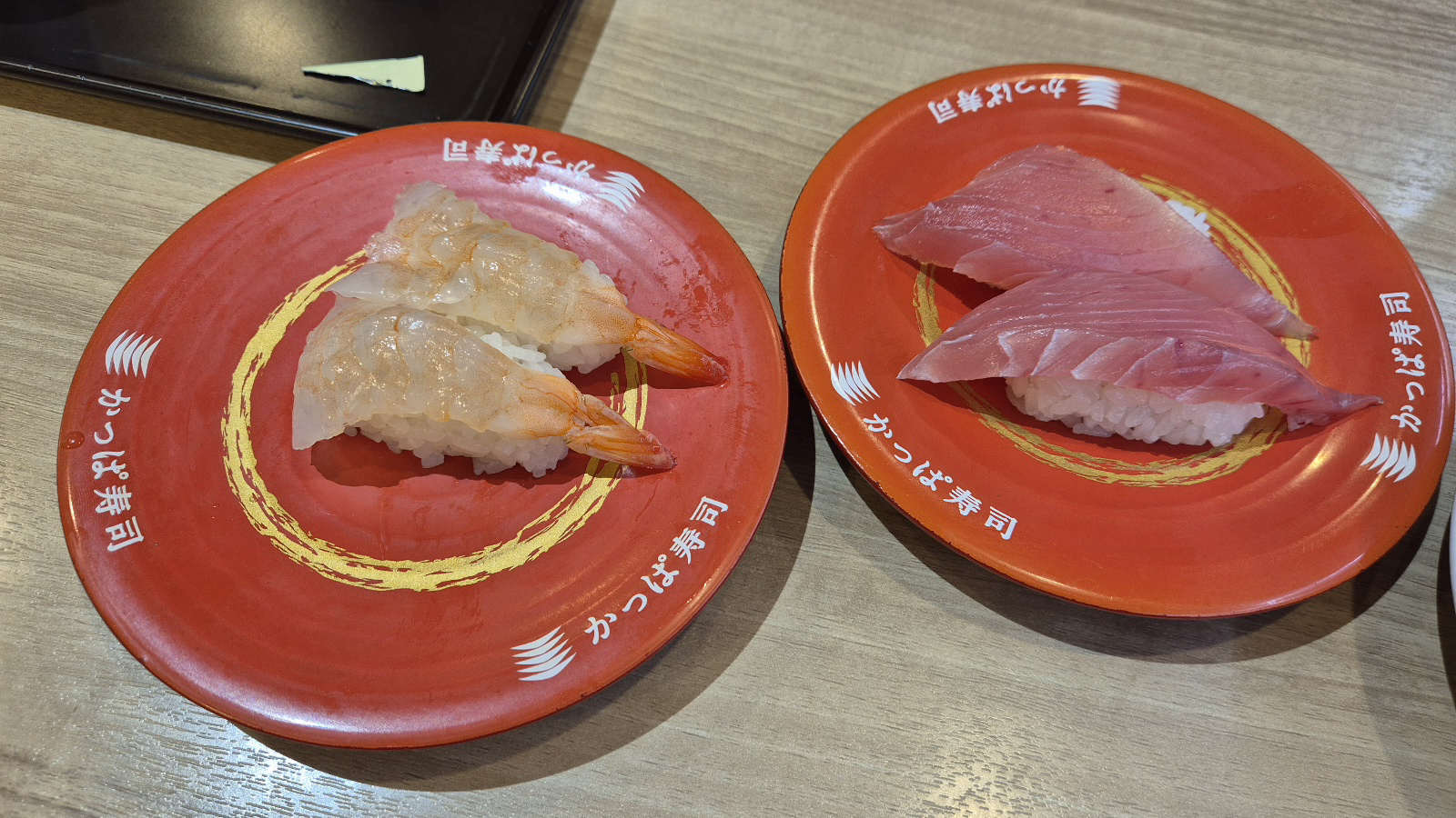 새우와 참치 초밥